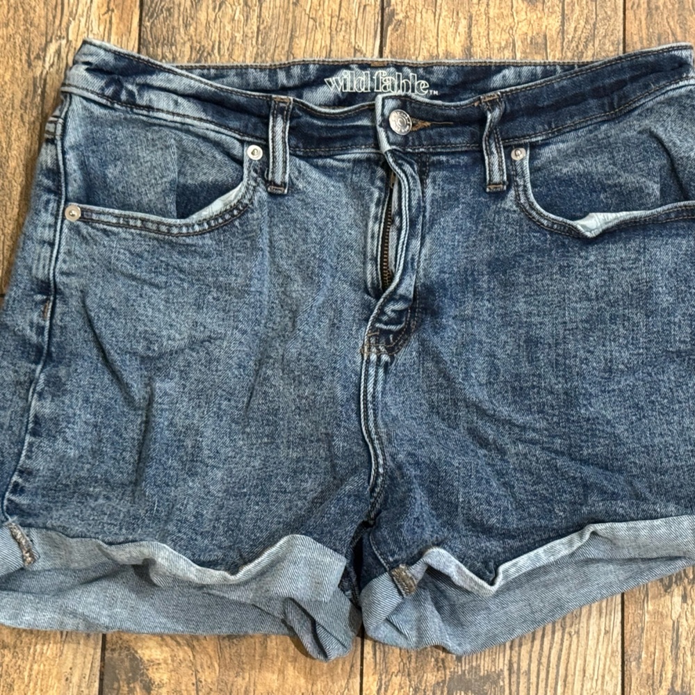 Wild Fable Blue Relaxed Fit Jean Shorts